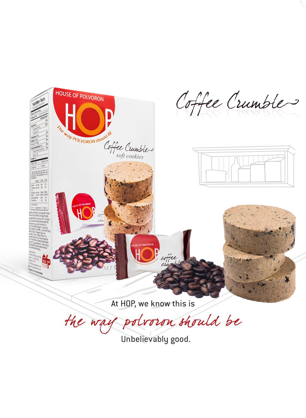 HOP Coffee Crumble 18 Pieces 234 Grams