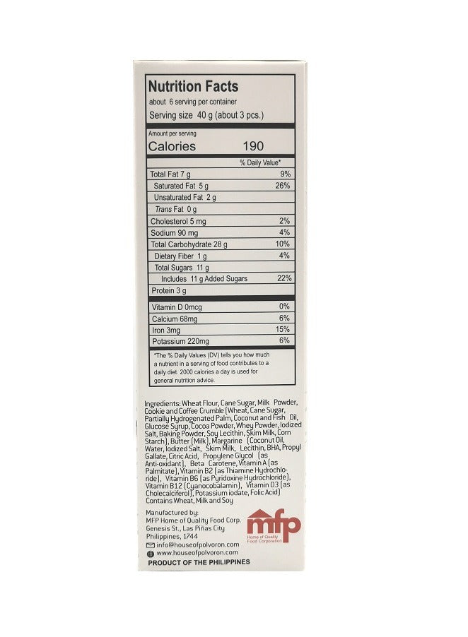 HOP Coffee Crumble 18 Pieces 234 Grams